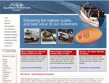 Tablet Screenshot of globalequipmentexporters.com